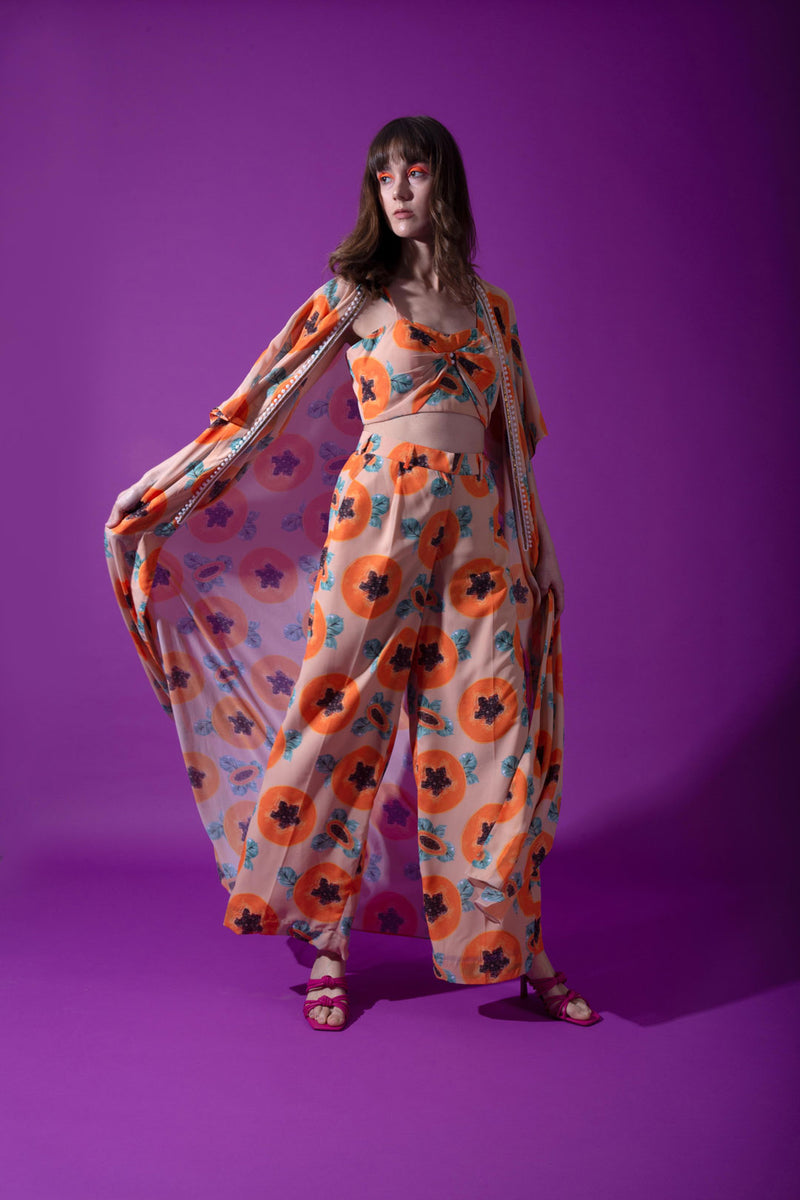 Grace - Papaya Print 3 Piece set