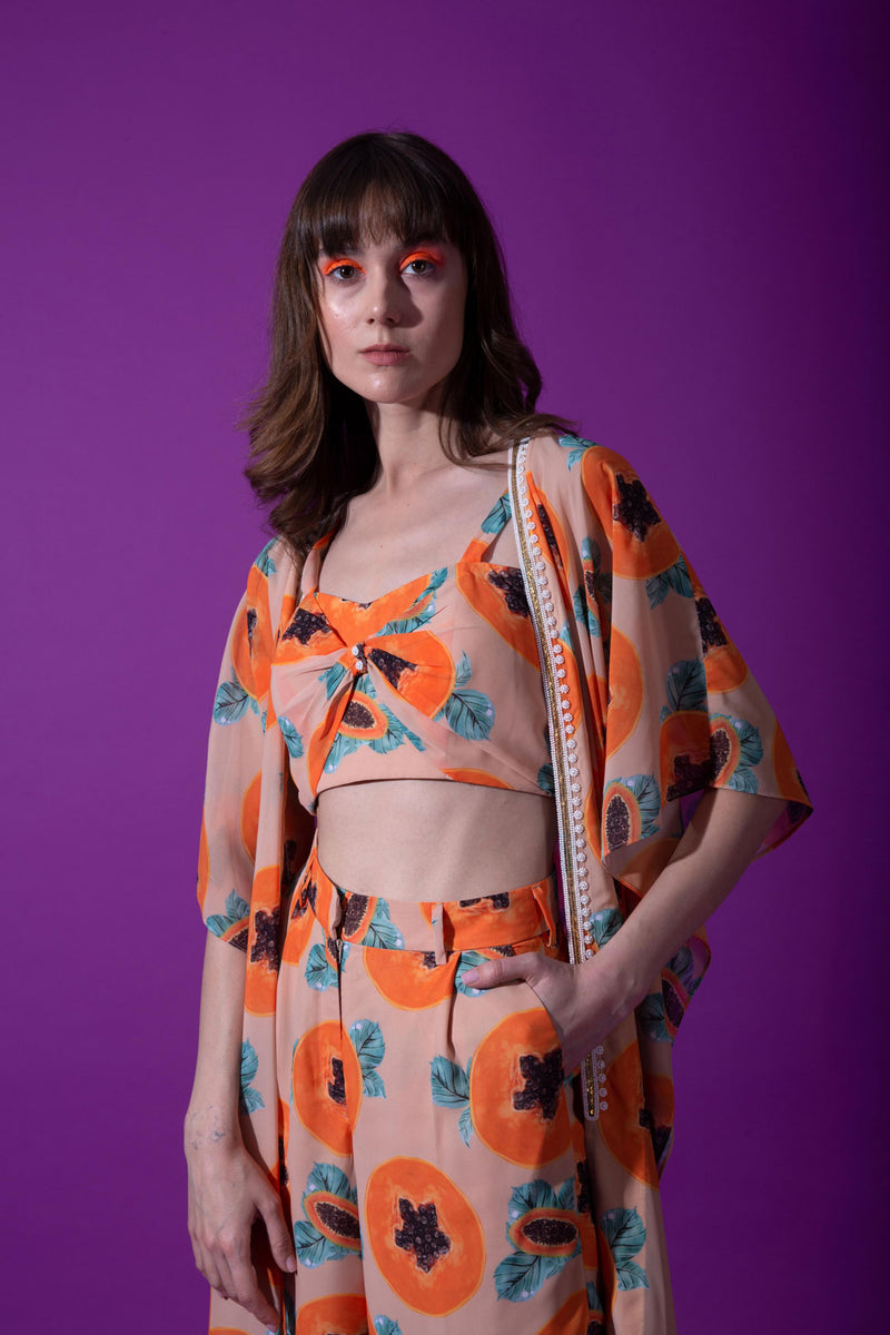 Grace - Papaya Print 3 Piece set
